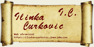 Ilinka Ćurković vizit kartica